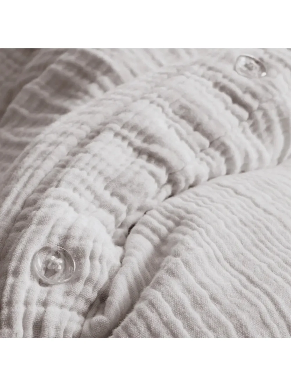 NWT QUINCE Organic Cotton Gauze Duvet Cover King/Cal King Light Grey 8547